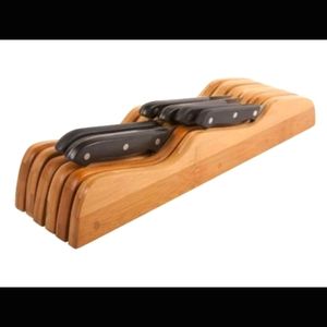 In drawer knife block organizer